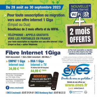 Verso Flyer Carré Offre 1 Giga Rentrée 2023